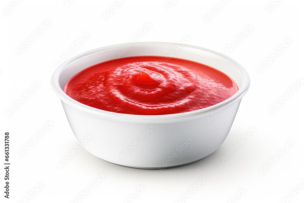 strawberry jam in a bowl