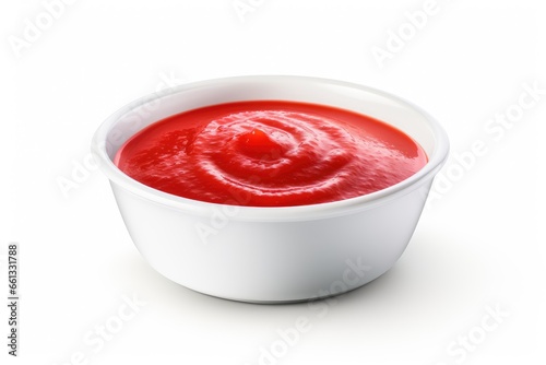 strawberry jam in a bowl