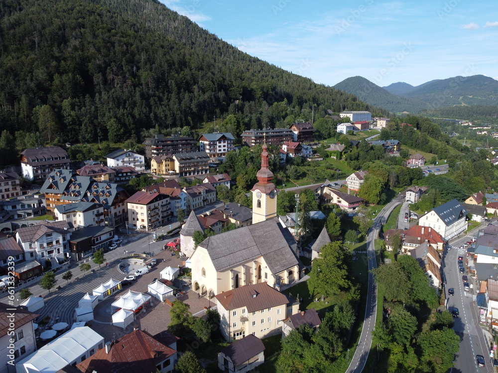 Tarvisio, Italy - drone footage.