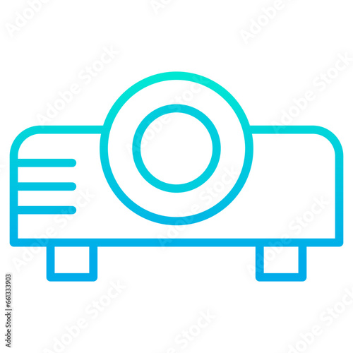 Outline gradient Projector icon