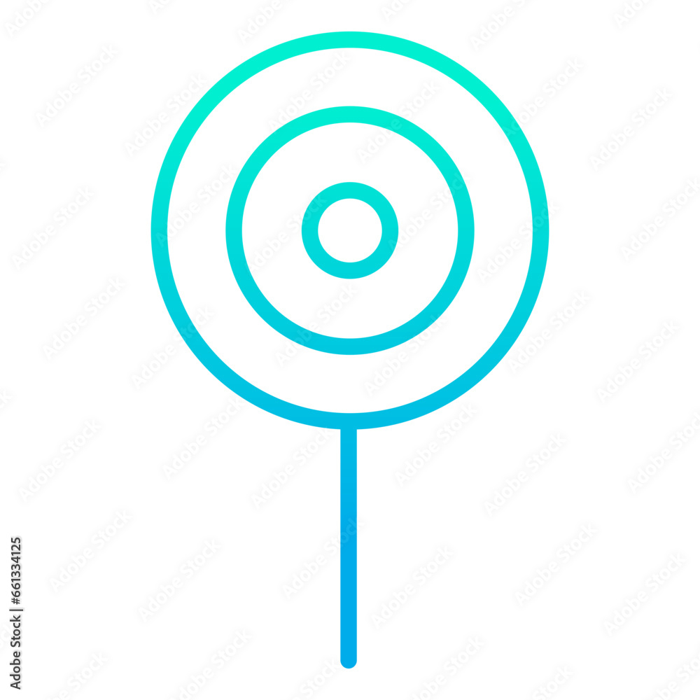 Outline gradient Lollipop icon Outline gradient Lollipop icon