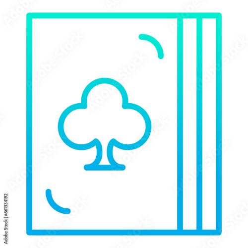 Outline gradient Cards icon