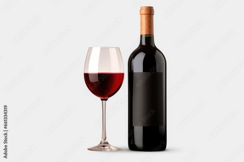 red wine bottle and glass beer red wine bottle and glass beer