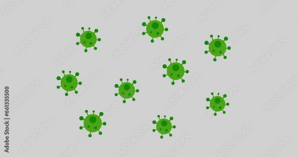 Animated coronavirus pandemic also known as 2019-nCoV, covid-19.