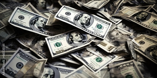 Cash of hundred dollar bill...