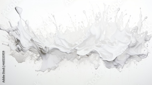 white paint splashes