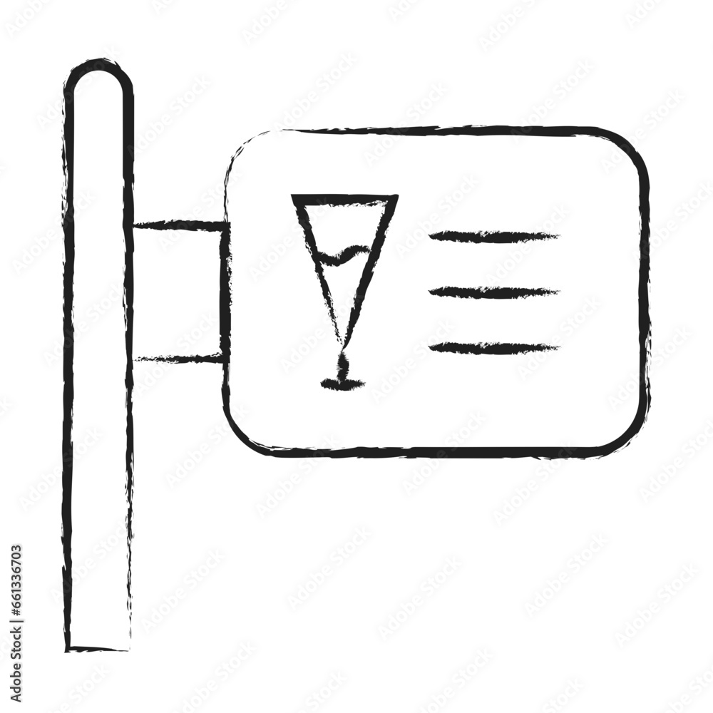 Hand drawn Sign Icon Hand drawn Sign Icon