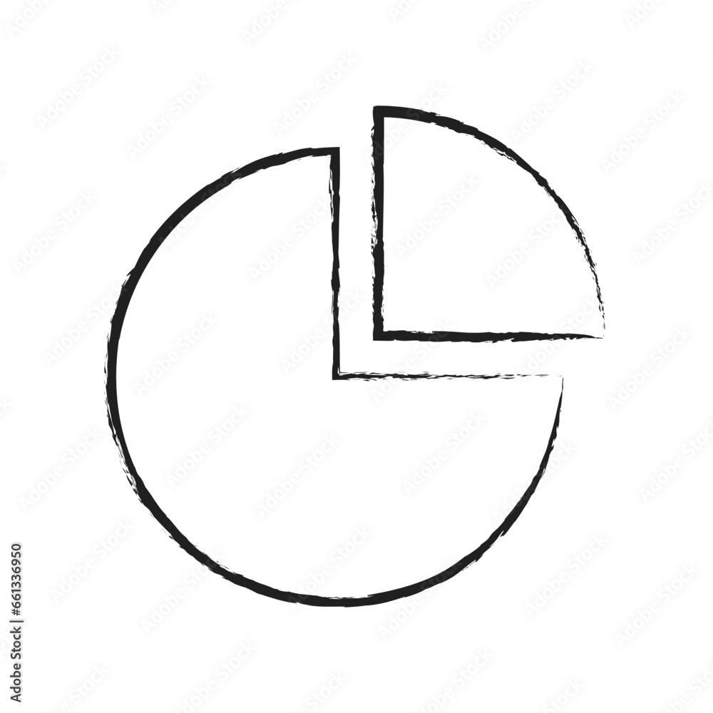 Hand drawn Pie chart Icon
