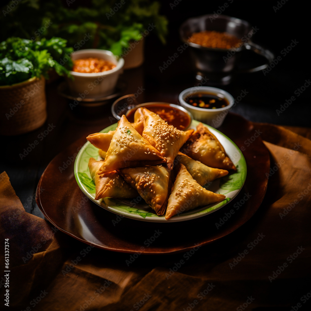 A plate of finger-food pastries A plate of finger-food pastries