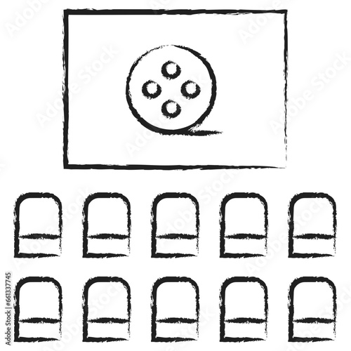 Hand drawn Cinema icon