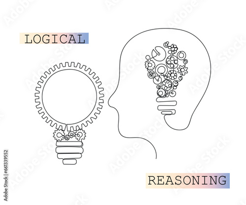 AI world illustration. Line art vector of Robots. Artificial Intelligence concept. Isolated vector with transparent background. Virtual reality
