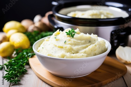 an instant pot recipe of garlic mashed potatoes