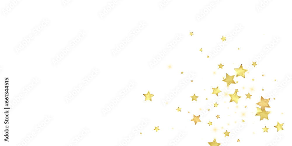 Fototapeta premium Magic stars vector overlay. Gold stars scattered