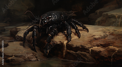 3d rendered illustration of a scorpion  generative ai