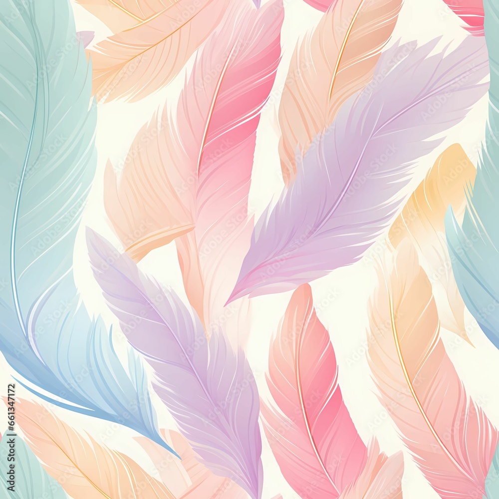 Pastel Color Seamless Patterns, beautiful dreamy feel -Generative AI Pastel Color Seamless Patterns, beautiful dreamy feel -Generative AI