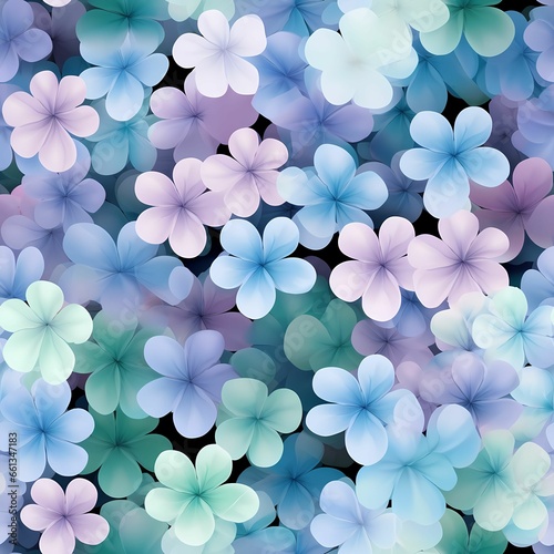 Pastel Color Seamless Patterns, beautiful dreamy feel -Generative AI