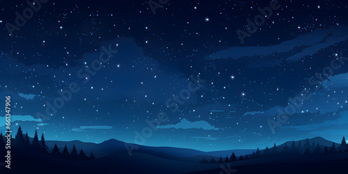 Night sky full of stars background © Natalina