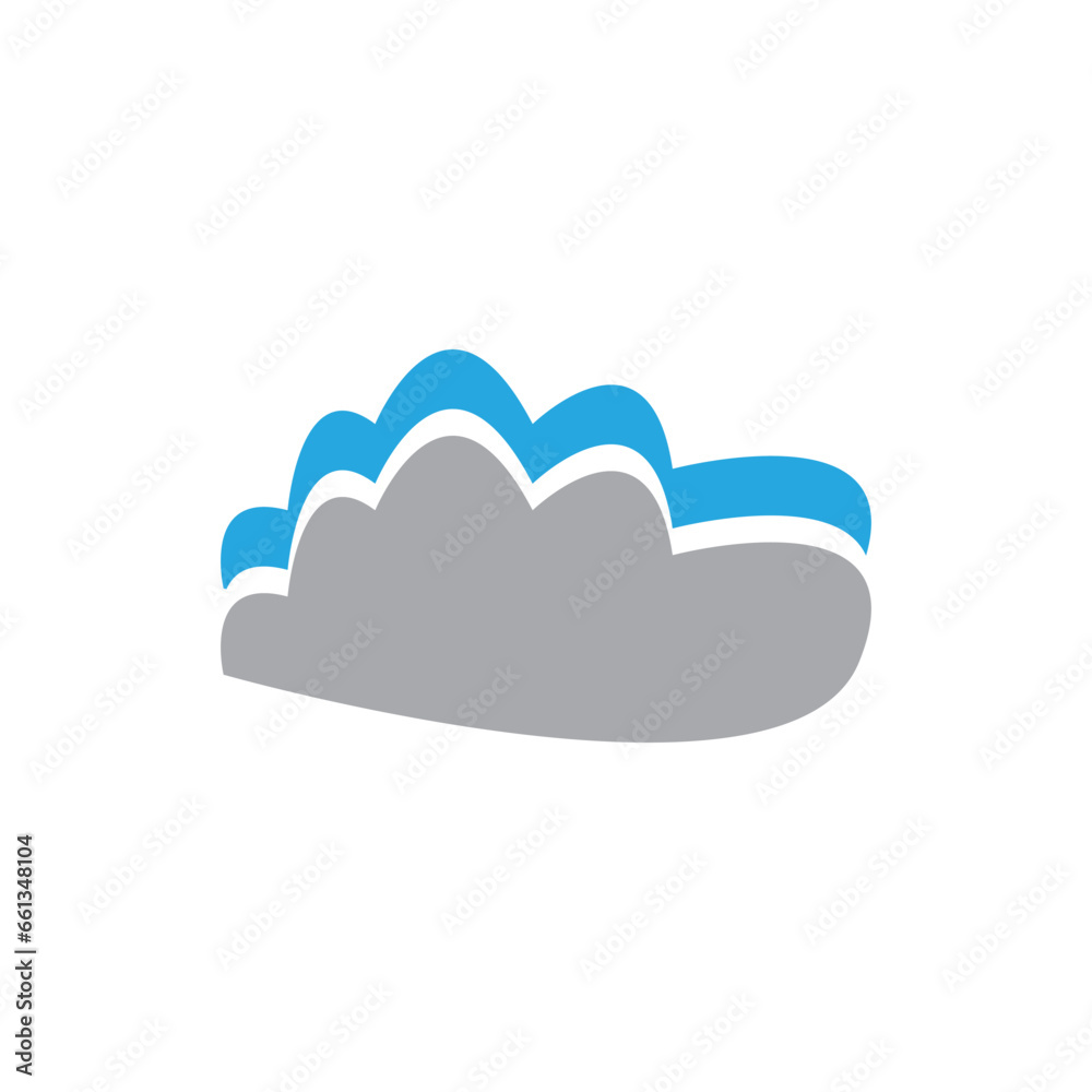 Cloud template logo design with a modern and creative concept. Logo for business, emblem, company and brand. Cloud template logo design with a modern and creative concept. Logo for business, emblem, company and brand.