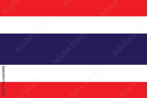 Flag of Thailand.Symbols of Thailand.