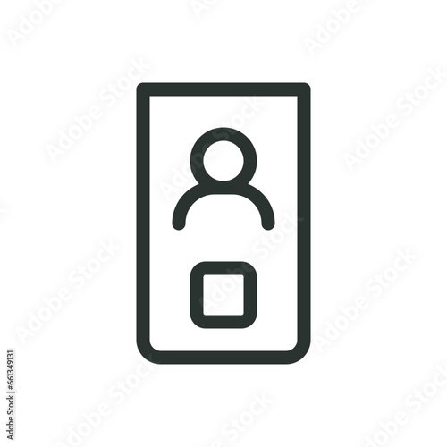Biometric fingerprint lock isolated icon, biometric fingerprint reader vector icon with editable stroke