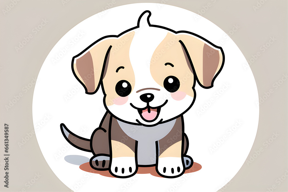 Cute dog illustration.
Generative AI