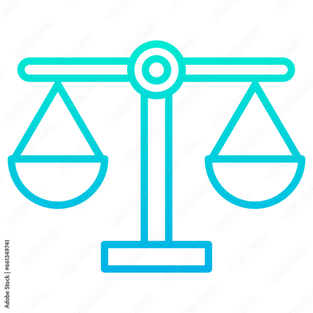 Outline Gradient Balance icon Outline Gradient Balance icon