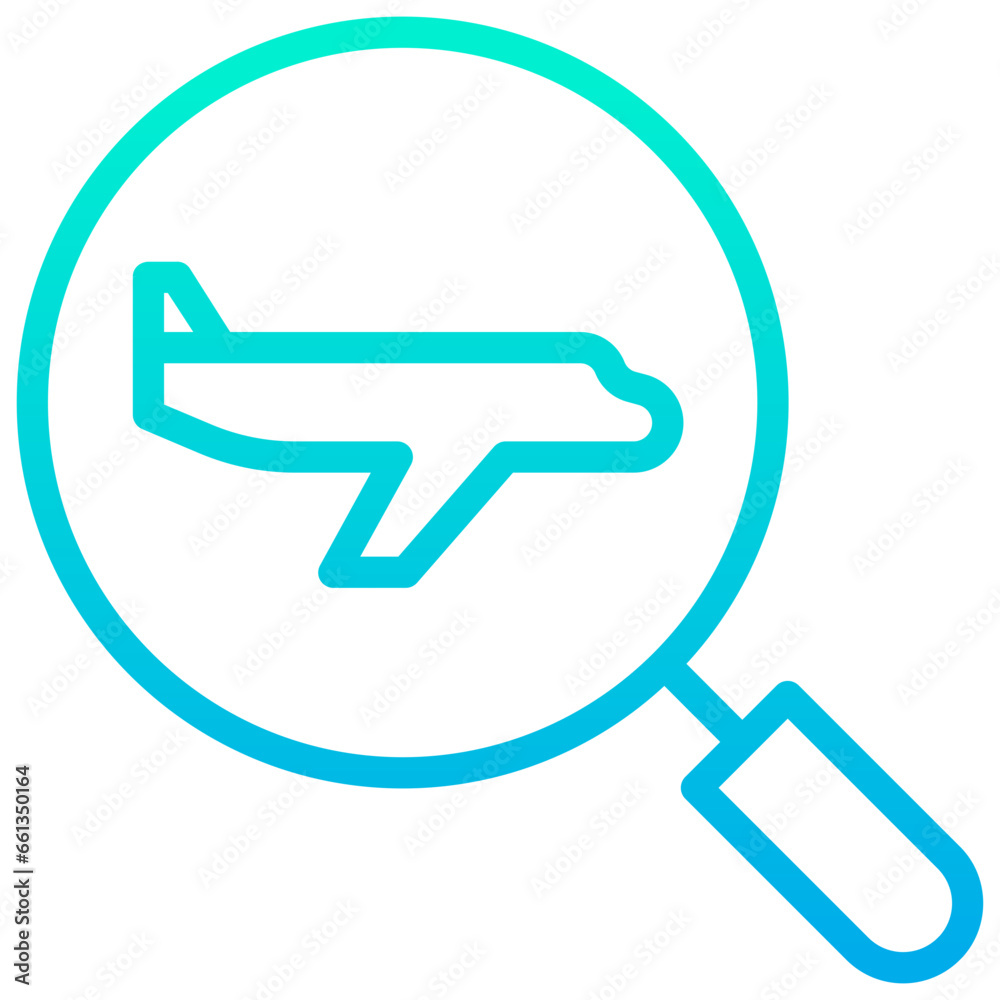 Outline Gradient Search Hospital icon Outline Gradient Search Hospital icon