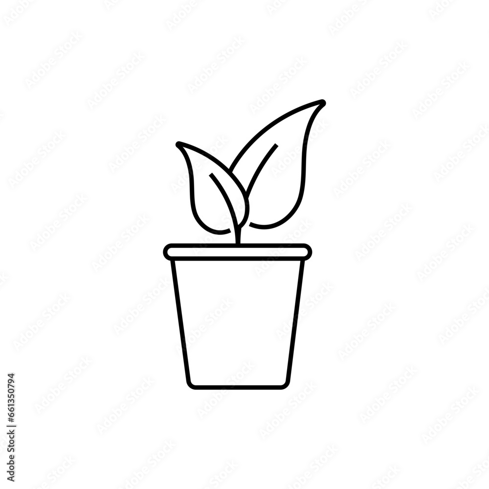 Plant in pot icon Plant in pot icon