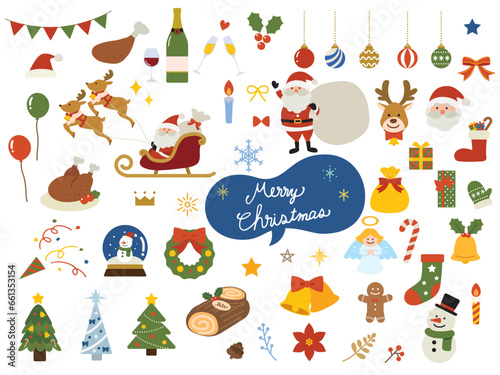 クリスマスのイラストセット