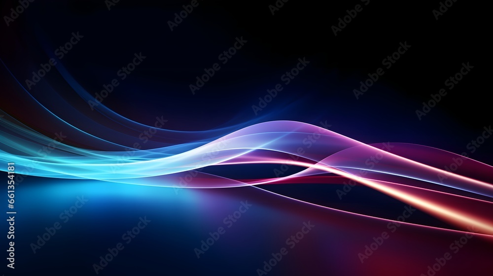 Energy Light Lines Flow, Concept of leading in business, Hi tech products, warp speed wormhole science vector design. Horizontal speed lines background - obrazy, fototapety, plakaty 