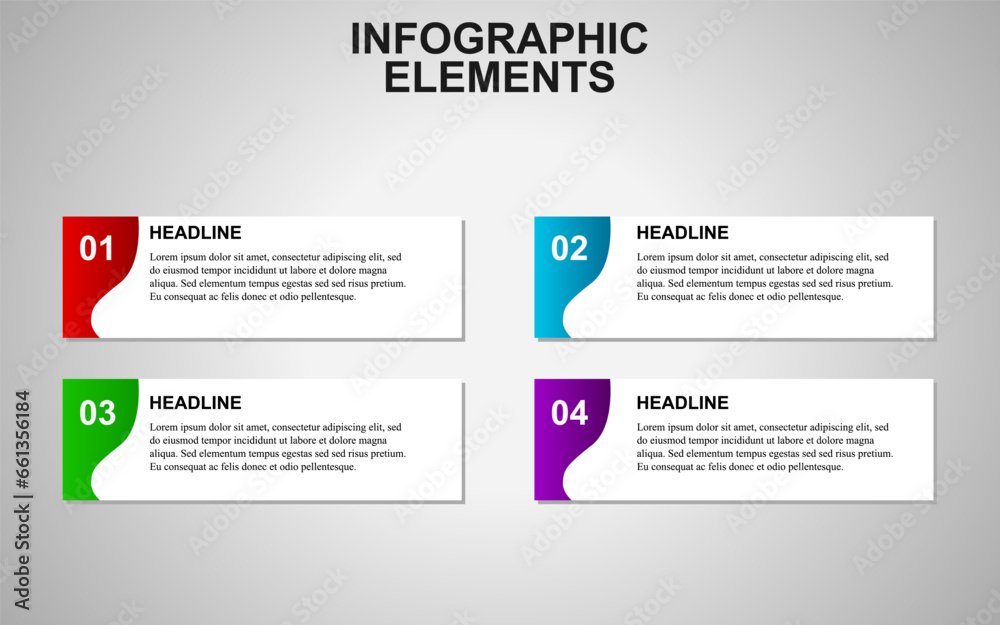 infographic template design with 4 steps. infographic design for presentations, banners, infographs and posters infographic template design with 4 steps. infographic design for presentations, banners, infographs and posters