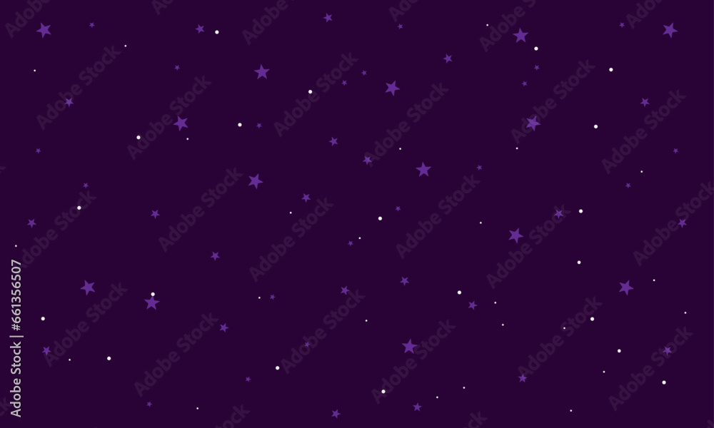Vector background design with bright stars
