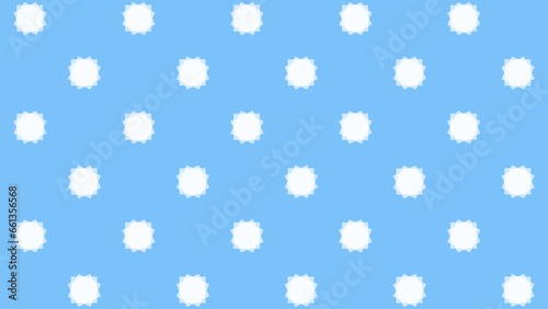 Blue seamless pattern with white figure
