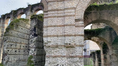 Video of Roman ruins of Palais Gallien in Bordeaux, France photo