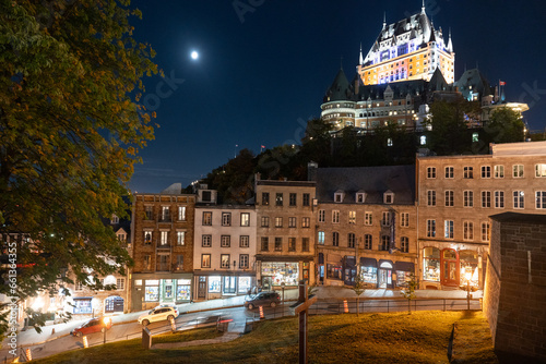 Paysages urbains noctures à Quebec city