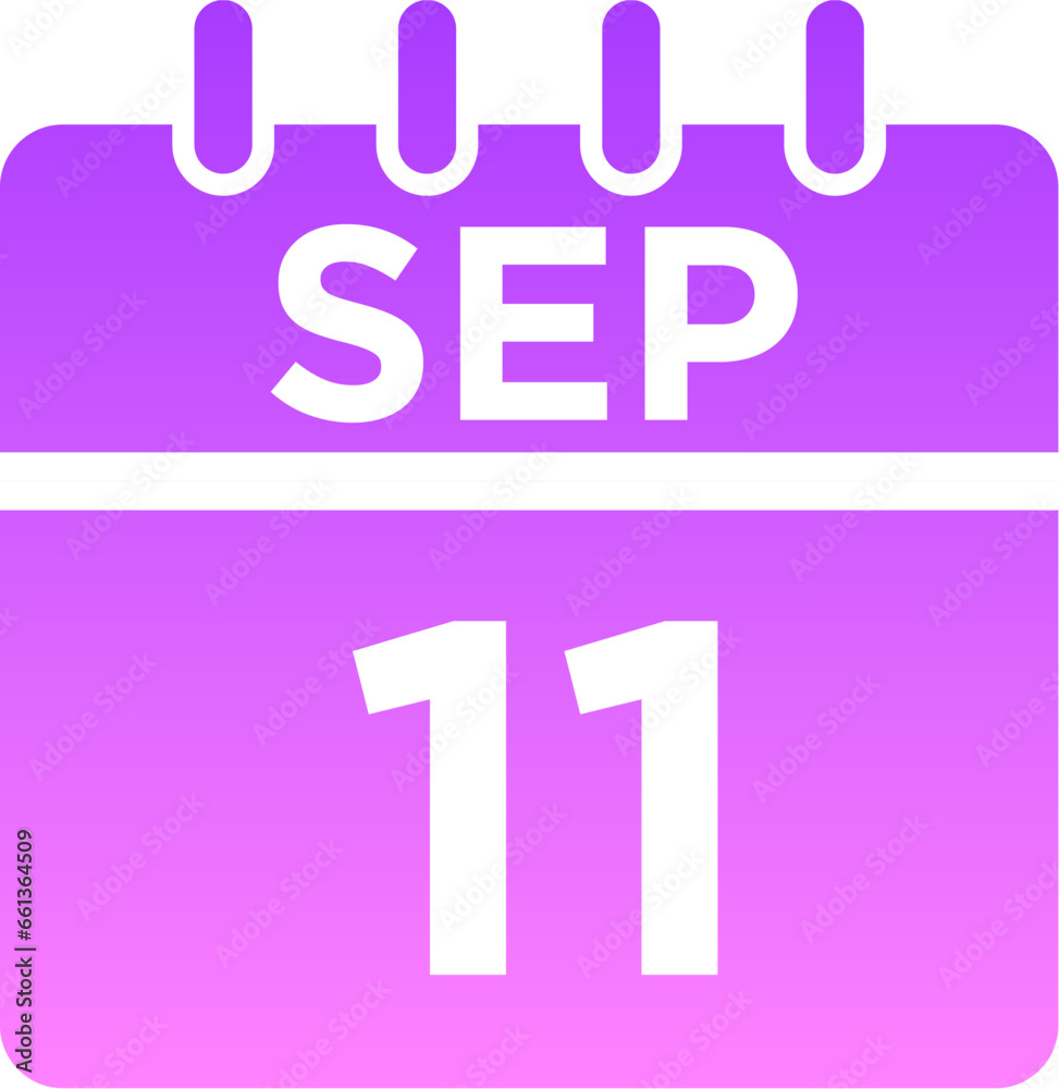 09-September - 11 Glyph Gradient Icon pictogram symbol visual illustration