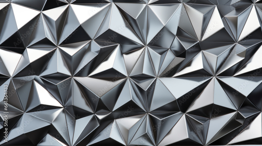 Abstract metallic background with silver triangles Abstract metallic background with silver triangles