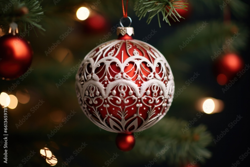 red and white christmas ball red and white christmas ball