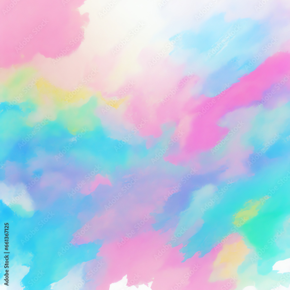 Abstract pastel watercolor style on white paper background wallpaper