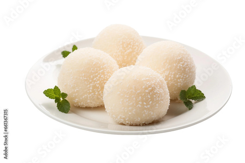 Delightful Rasogolla: Spongy and Sugary Treat Isolated on Transparent Background