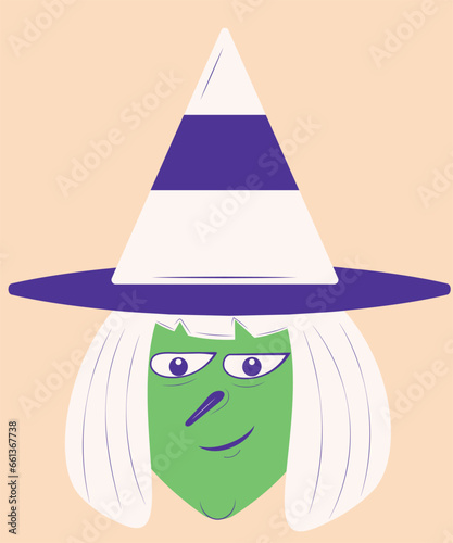 Halloween Witch Character Vector Art