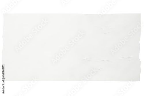 Black / Empty horizontal white paper sheet isolated on transparent background PNG
