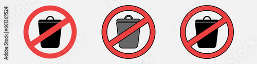 No litter in a public place