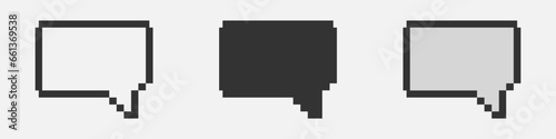 Pixel speech bubble