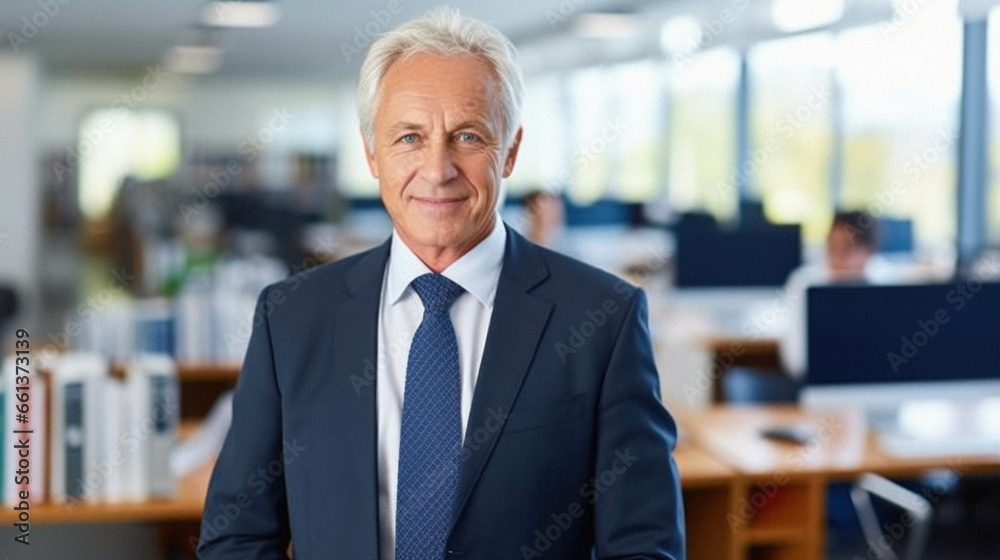 Handsome businessman smiling at camera. Handsome businessman smiling at camera.