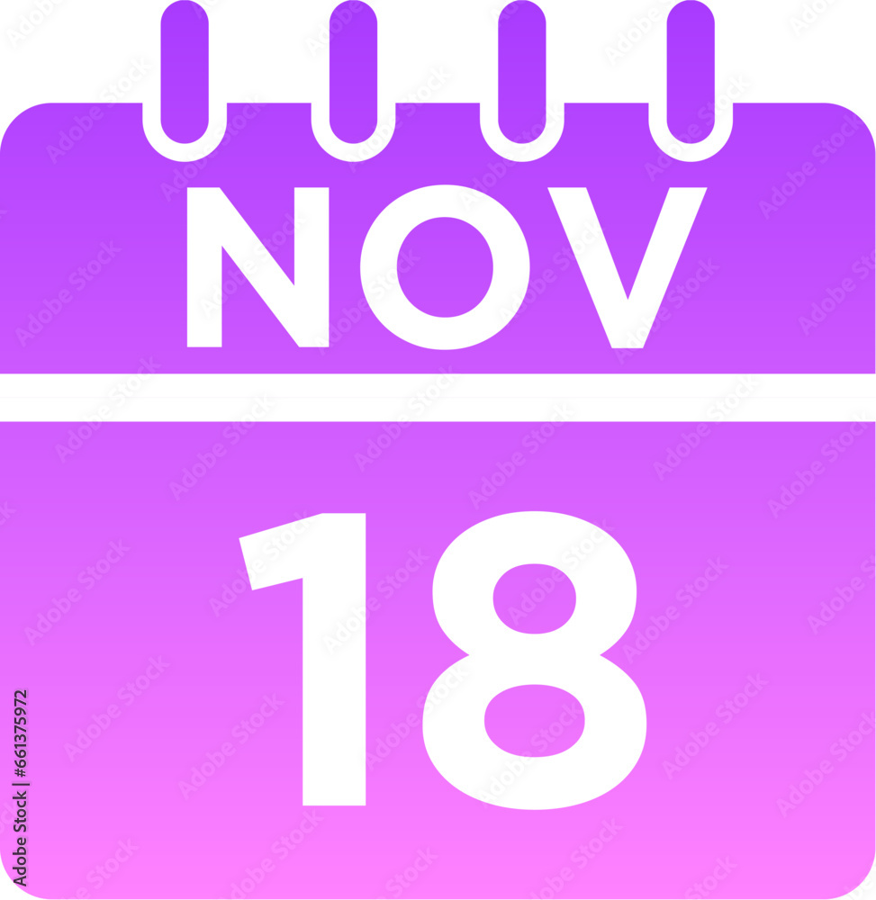 11- November - 18 Glyph Gradient Icon pictogram symbol visual illustration