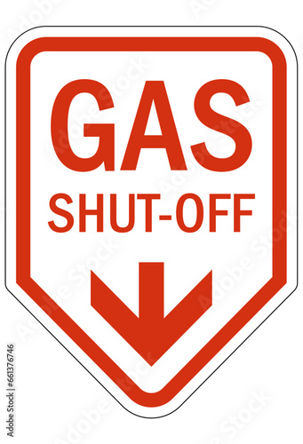 Free Download Gas shut off sign and labels - GFXLoad