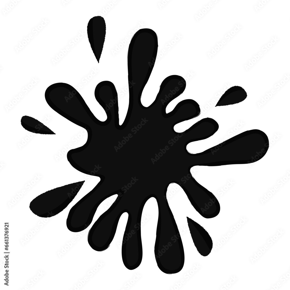Ink drop. A drop of paint. Ink drop. A drop of paint.