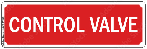 Sprinkler shut off sign and labels control valve