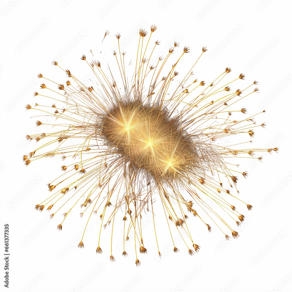 Fototapeta premium fireworks color isolated on white